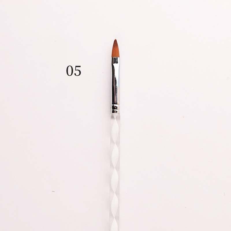 Slsfjlkj Extension Acrylic Nail Art Liner Brush 3D Ultra-tanka linija olovka za crtanje Francuska pruga