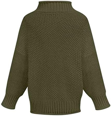 Ženske majice s dugim rukavima debeli pulover navoja Top džemper linija Turtleneck Top Womans vrhovi za proljeće 22