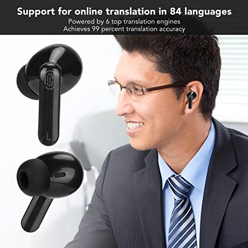 Bluetooth jezički prevoditelj slušalice, 84 jezika prevodilac jezika slušalice Visoka tačnost dugo vrijeme pripravnosti inteligentno za učenje za putovanja