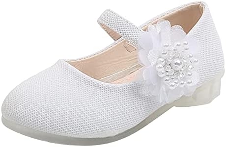 Dječja kožna jednostruka cipela modna biserna velika cvjetna djevojka male kožne cipele djeca princeze cipele