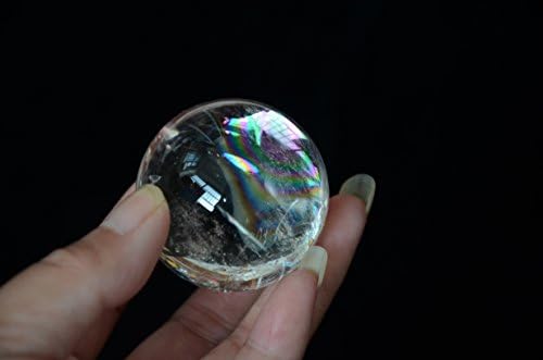 Real Tibet Himalayan Visoka nadmorska visina prirodna jasna kristalna kremenska sfera Orb Gem 1,73 inča sa dugim na obje strane Duhovno reiki Izlječenje