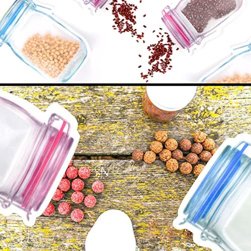 81 kom za višekratnu upotrebu Mason Jar torbe za skladištenje hrane plastične kese Multi-Size fresh curenje