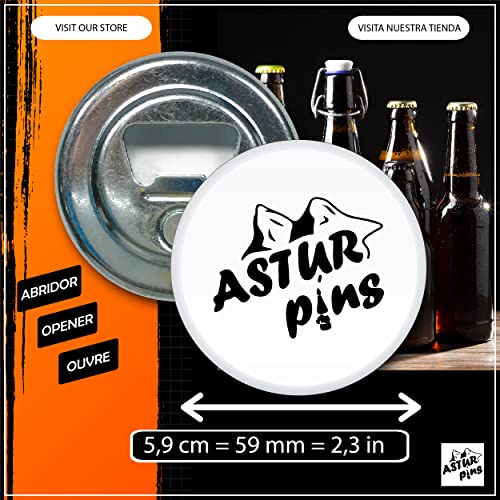 Astur Pins - Otvarač za boce Babadag Štit gradova i općina Rumunija - Otvori za pivo, originalni pokloni, originalni pokloni za muškarce, poklone za prijatelje, mogu se otvoriti, kuhinjski uređaji