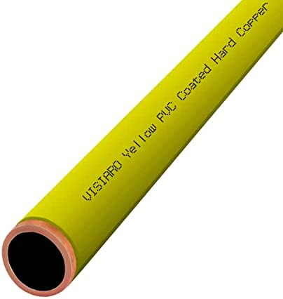 Visiaro žuta PVC tvrda kopna cijev, 1MTR, vanjski dia 5/8 inča, debljina zida 19 SWG, 1,5 mm