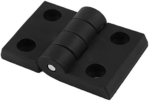 Novi LON0167 crna plastika Istaknuti pravokutni sklopivi namještaj Pouzdan efikasnost ormar za ormare za vrata cijevi cijev šarke 50mmx70mm