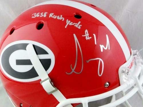 Sony Michel autographed Georgia Bulldogs Authentic Helmet W / Rush Yds JSA-W Auth - autographed College Helmets
