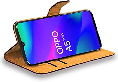 Wentian Oppo A5 / Oppo A9 futrola, CaseExpert® prekrasnog uzorka kožni nosač preklopna torba za novčanik poklopac futrole za Oppo A5 / Oppo A9 Crni
