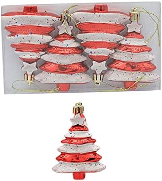 Božić Lopta Oblik Božićno Drvo Ukras Rekvizite Božić Privjesak Plastična Lopta Painted Božićno Drvo Kolibri
