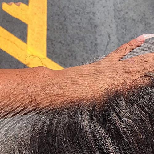 deset štapića Ombre obojene smeđe tijelo talas perike ljudske kose sa šiškama 13x6 HD nevidljiva prozirna