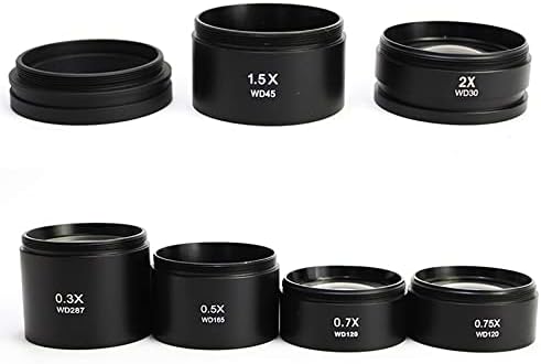 Oprema za mikroskope 0,3 X 0,5 X 0,7 X 0,75 X 1x 1,5 X 2x oprema za stereo mikroskopska sočiva 48mm laboratorijski potrošni materijal za navoje