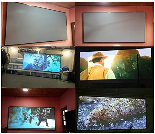 LIRUXUN 133 Prijenosni sklopivi ekran projektora 16: 9 metalni sloj otporan na svetlosne lične kućne filmske reflektivne čarobne paste koje se lako koriste