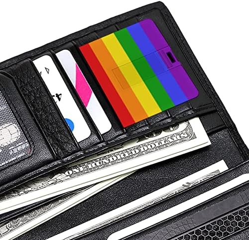 LGBT Rainbow Transwender zastava za zastavu USB Flash pogon Personalizirana kreditna kartica Pogonski
