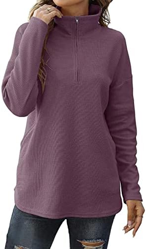 Rmxei ženska ležerna dukserica kint labavi mekani pulover dugih rukava na vrhu sitnih majica sa bočnim