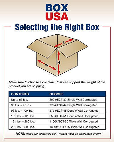 BOX USA B323232SK valovita kutija, 32 D x 32 Š x 32 V, Kraft