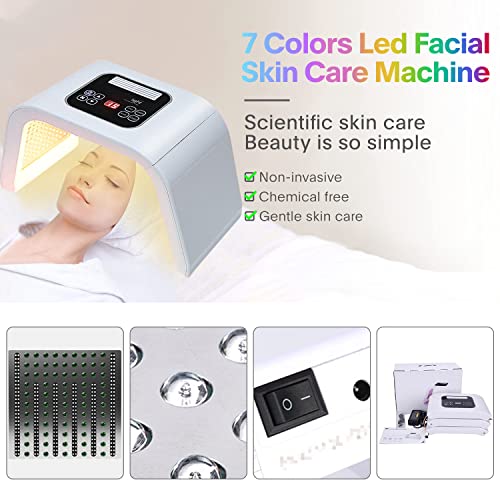LED-Face-Mask-Light-Therapy 7 U 1 boja LED maska za lice SPA oprema za podmlađivanje kože lagana mašina za