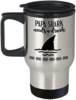 Papa morski pas treba pića Travel MUG Funny GrandPa pokloni za papa Day Day poklon za tatu rođendan poklon za djedove krigle za muškarce čaj čaj