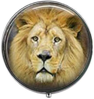 Animal Lion-Art Photo Pill Box - Charm Pill Box - Staklena Kutija Za Slatkiše