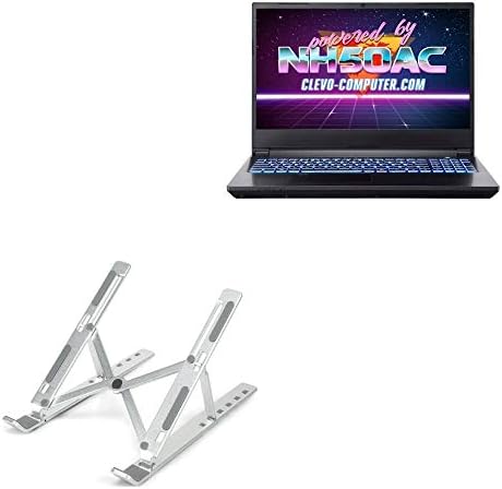 Štand i nosač kutije za Clevo NH50AC - Compact QuickWitch laptop stalak za laptop, prijenosni, višenični štand za gledanje za Clevo NH50AC - Metalno srebro