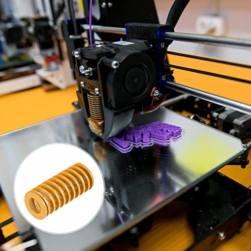 UXCell 3D printer Die, 25mm od 60mm Long 4pcs spiralni žigosanje lagano svjetlo Kompresioni plijesni umirivci za 3D pisač električni dio, žuti