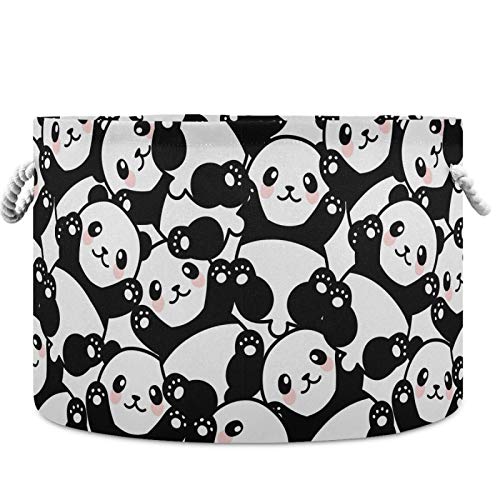 Vissunny Sklopivi basak velikih kapaciteta Panda crtana životinjska odjeća igračka spremište za skladištenje