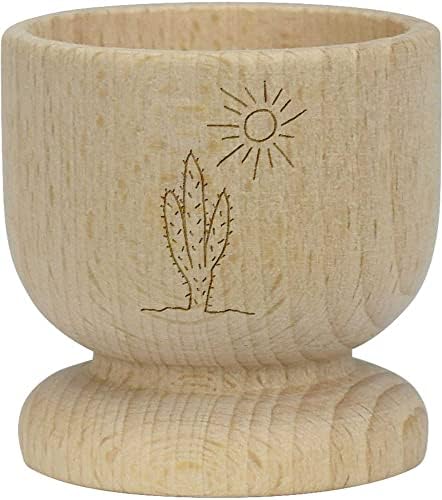 Azeeda' Sun & Cactus ' drvena čaša za jaja