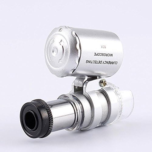 60x Lupa za nakit Mini mikroskop lupa lupa sa LED UV svjetlom ručna džepna lupa Portablefor nakit