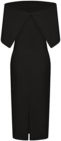 NOKMOPO ženske casual haljine midi duljina modna personalizirana pozicionirana ispis V-izrez dugih rukava