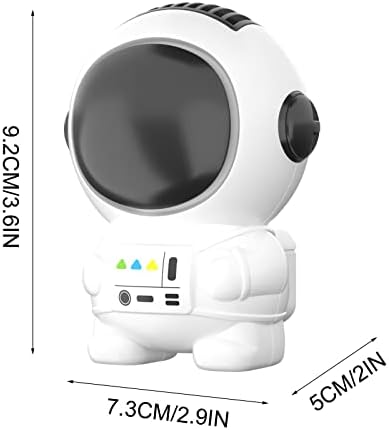 Mini ručni stolni ventilator astronaut prijenosni zračni hladnjak USB punjivi besplatni rukama 3-zupčani vjetar bez lista bez djece student e