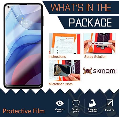 Skinomi zaštitnik ekrana Kompatibilan je s Motorolom Moto G Power Clear Techskin TPU protiv bubble HD Film