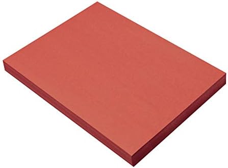 SUNWORDS Građevinski papir, crvena, 9 x 12, 100 listova i građevinski papir, odmor zelena, 9