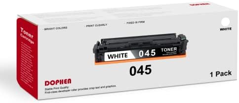 Bijeli toner kaseta - Dophe kompatibilan 1-pakovanje 045 bijela toner zamjena za Canon ImageClass MF631CN MF632CDW MF635CX MF633CDW MF634CDW Printer, 045 toner bijeli