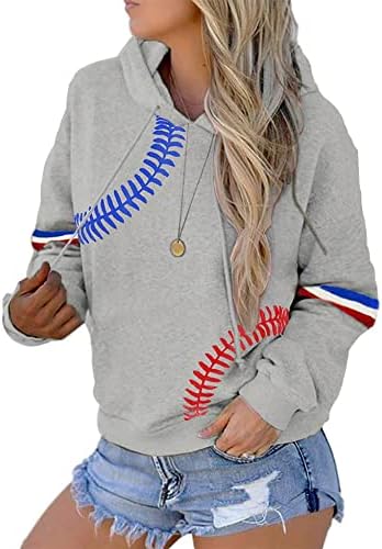 Majice za bejzbol mami za žene Raglan dugih rukava pulover vrhove dukserice casual bluza za okrugle vrata