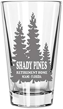 Tigrasta Southern Farms Shady Pines Pint Glass-zlatan Djevojke Fan poklon, 16oz. Urezano Staklo