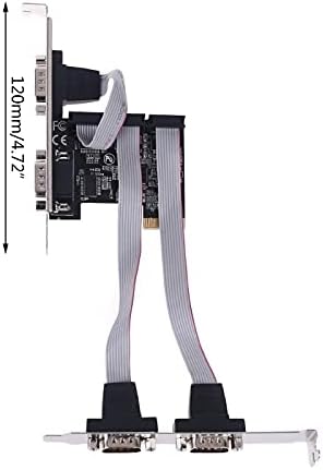 Konektori 99100 čipset PCIe 4 Port serijski dodatak na kartici Multi RS232 DB9 COM proširenje Riser LX9B