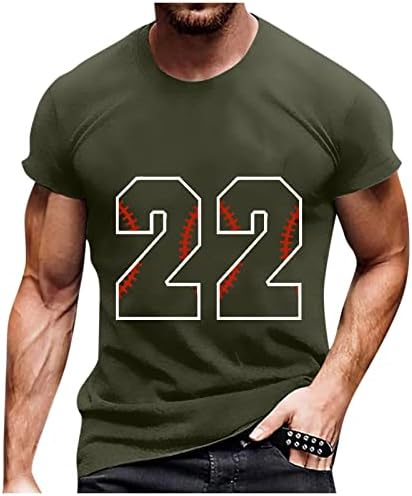 Muški pogranični majica za bejzbol grafički tiskalice Athletic Hip Hop Novelty kratki rukav pamučni tee vrhovi za muškarce