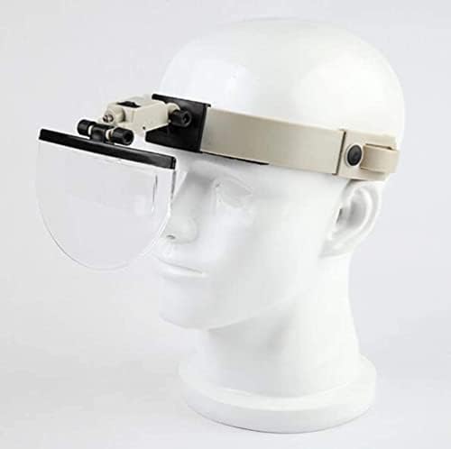 Lupa 4 sočiva 2x 3.8 X 4.5 X 5.5 X nosač traka za glavu lupa naočare sa 2 LED svjetla naočare za