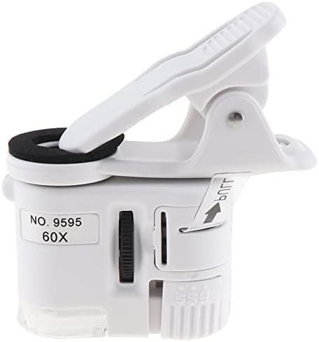 Meichoon ručna lupa 60X LED mikroskop sa kopčom za mobilni telefon UV valutna Detektorska lampa džepna lupa LED svjetlo za tekstilni optički nakit kovanice alat UC52