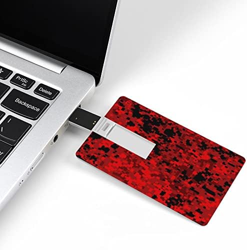 Crvena digitalna maskirna štamparska kartica USB 2.0 Flash Drive 32g / 64g uzorak ispisano smiješno