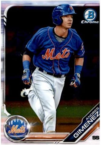 2019 Bowman Chrome izgledi # BCP-77 Andres Gimenez RC Rookie New York Mets bejzbol trgovačka kartica
