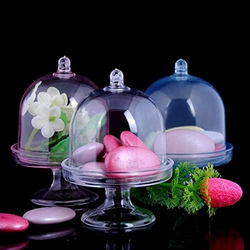 Jydqm Mini kutija za torte, plastična kutija za slatkiše za vjenčanje, Rođendanska dekoracija