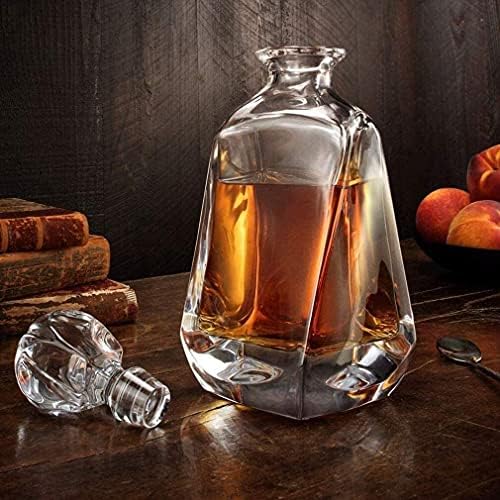 Whisky Decanter dekanter za vino Whisky Glass Decanter, 700ml Crystal Decanter Whisky Glass, savršen za