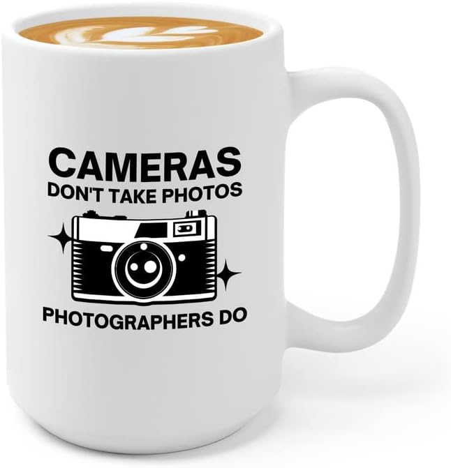 Flairy Land Photographer šolja za kafu 15oz Bijela-kamere ne snimaju fotografije a-pokloni fotografa fotoaparata pokloni kamere snimajte kamermana videografa Vlogera