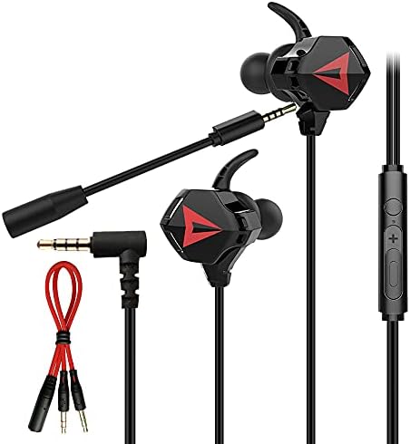 Keeyteek ožičeni igraći uši sa mikrofonom, igraćim slušalicama za PS4 Xbox One, slušalice za uši za laptop MAC PC, 3,5 mm Jack, K23-crna