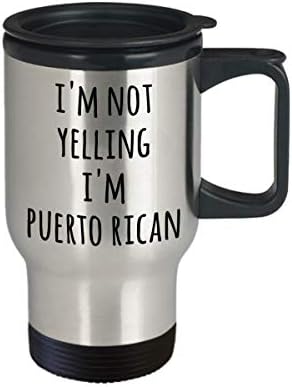 Hollywood & Twine Puerto Rican Travel Travel Ne vičem sam Portorikan Smiješni kafu Gag pokloni za muškarce