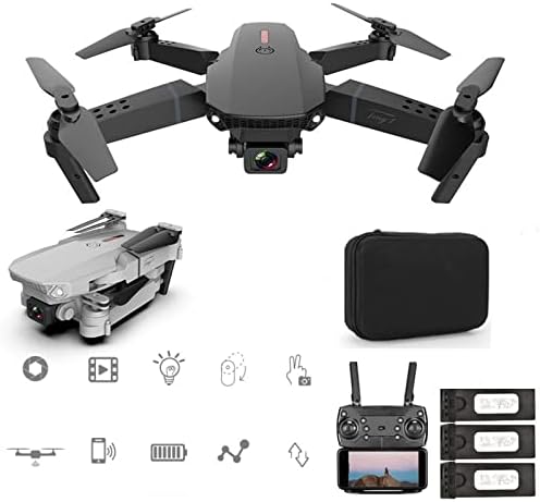 CARRYKING Drone Sa kamerom za odrasle, Dual 1080p HD FPV kamera Drone, daljinsko upravljanje sa visine držite bezglavi režim jedan ključ Start podešavanje brzine Drone