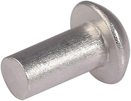 Vijak 30kom-M46/8 / 10-25 okrugle aluminijumske zakovice, GB867 okrugle čvrste zakovice, aluminijumske zakovice tipa udaraljke okruglog šešira -