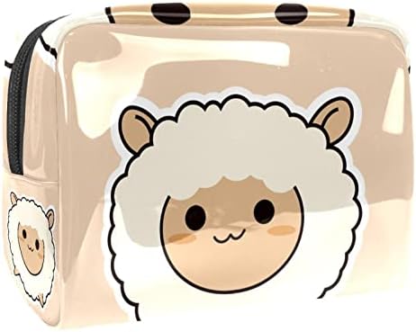 Tbouobt torba za šminku patentna vrećica Travel Kozmetički organizator za žene i djevojke, ovčji životinjski