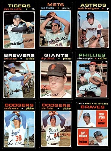1971 TOPPS Baseball 100 Card Starter Set / Lot Ex +