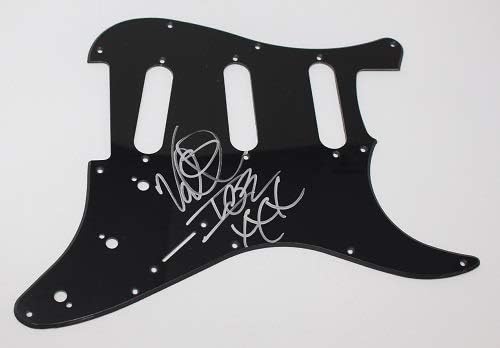 Vanilla Ice Ice Ice Baby Rob Van Winkle Autentic Potpisan Autographed Ebony Fender Strat Električna Gitara Pickguard Loa