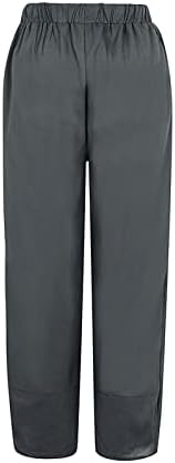 KCJGIKPOK Ženske gamaše Capri, ravne nogu elastične radne posteljine kaprisu hlače sa džepovima